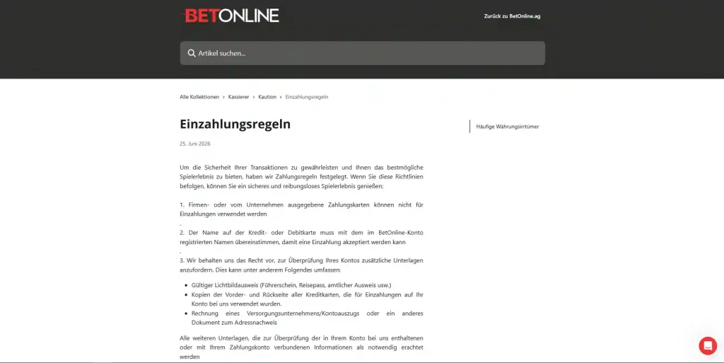 Officiële BetOnline account-opening guide met registratievelden en e-mailverificatie